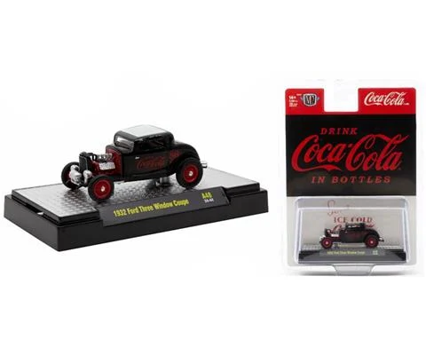 Coca-Cola - 1932 Ford Three Window Coupe in Black with Red Coke Decal