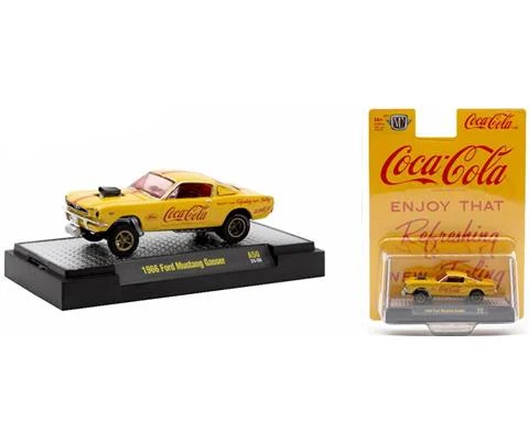 1966 Ford Mustang Gasser in Yellow with Red Coca-cola Decals