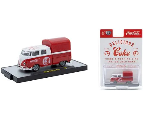 1959 Volkswagen Double Cab Truck in Red and White - M2MACHINES