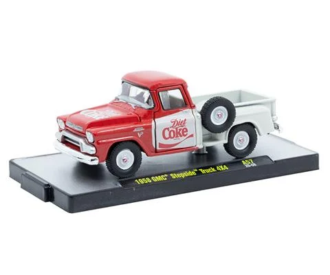 Diet Coke - 1958 GMC Stepside Truck 4X4 in Red and White