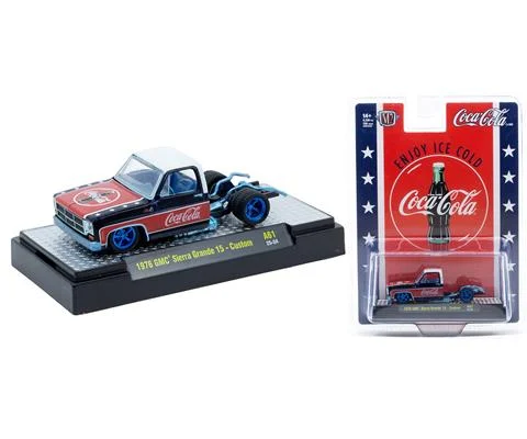 Coca-Cola - 1976 GMC Sierra Grande 15 Custom with Blue Chrome Rims