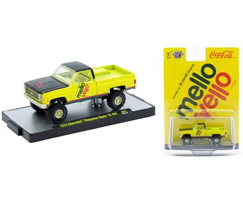 Mello Yello - 1973 Chevrolet Cheyenne 4X4 with Gold Chrome Rims