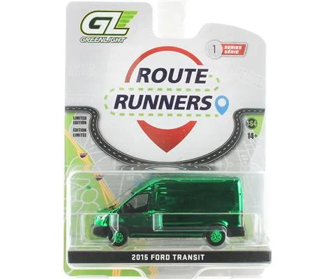 2015 Ford Transit LWB High Roof Cargo Van in Green Chrome - GREENLIGHT