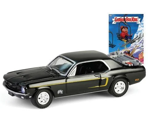 Ski Cliff - 1968 Ford Mustang Coupe with Trunk Mounted Ski Rack and Skis