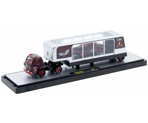 Coca Cola - 1970 Dodge L600 COE and 1941 Willys Coupe with Red Chrome Rims and Accents