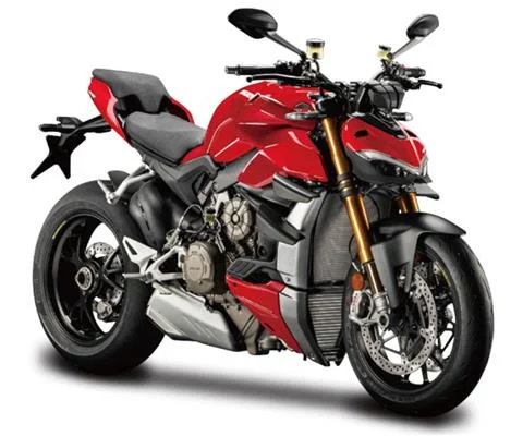 Ducati Street Fighter V4S Motorcycle in Red - NEW-RAY