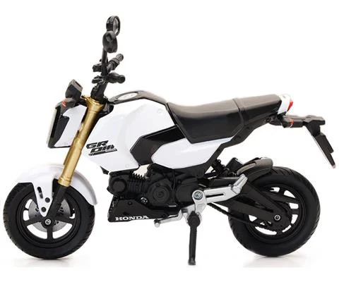 Honda Grom Motorcycle in White - NEW-RAY