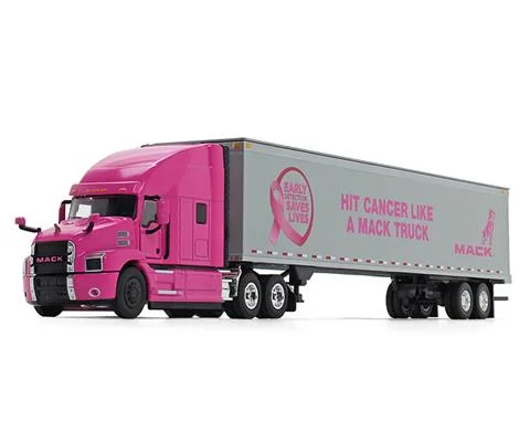 Mack Pink Lady - Mack Anthem High-Roof Sleeper with 53 Trailer