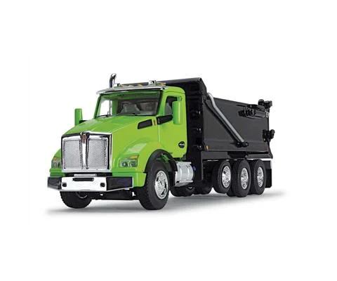 Kenworth T880 Rogue Dump Truck in Lime Green and Black - DCP