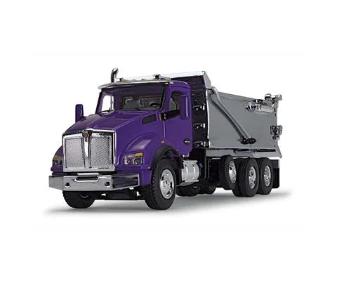 Kenworth T880 Rogue Dump Truck in Purple and Chrome - DCP