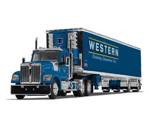 Western Distributing - Kenworth W990 Day Cab and 53 Utility Trailer with Reefer