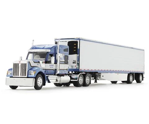 WD Potato Limited - Kenworth W990 with 76 Mid-Roof Sleeper and 53 Utility Trailer with Skirts and Reefer DCP
