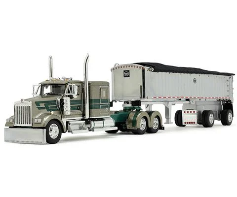 D D Hauling Excavating - Kenworth W900L with 60 Flat Top Sleeper and MAC Coal End Dump Trailer