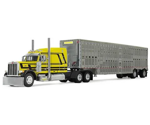 Harrison Trucking - Peterbilt Model 379 with 63 Mid-Roof Sleeper and Wilson Silverstar Livestock Trailer