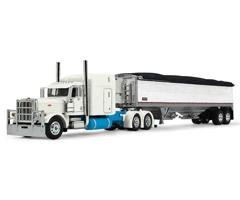 Peterbilt Model 389 with 63 Mid-Roof Sleeper and 43 Wilson Pacesetter High Sided Grain Trailer - Capitola Trucking