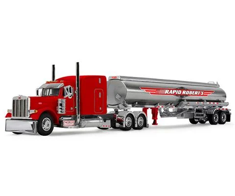 Peterbilt Model 379 with 63 Mid-Roof Sleeper and Heil Fuel Tanker Trailer - Rapid Roberts