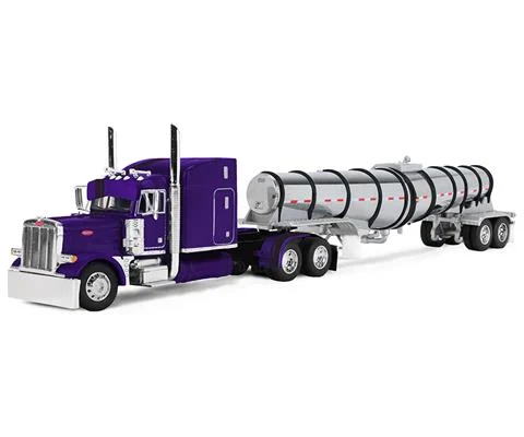 Peterbilt Model 379 Tractor with 63 Mid-Roof Sleeper and Polar Deep Drop Tanker Trailer