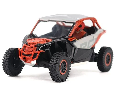 Can-Am Maverick X3 X rc Turbo RR Side-by-Side ATV in Chalk Gray and Magma Red