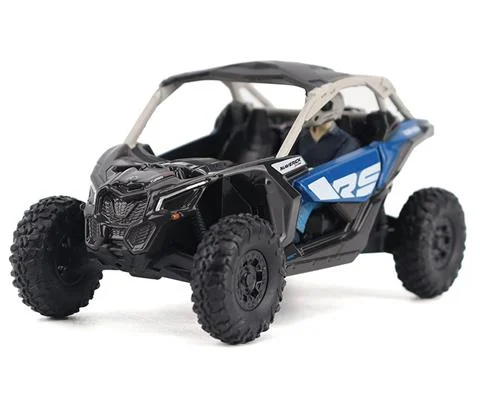 Can-Am Maverick X3 X rs Turbo RR Side-by-Side ATV in Intense Blue Carbon Black and Chalk Gray