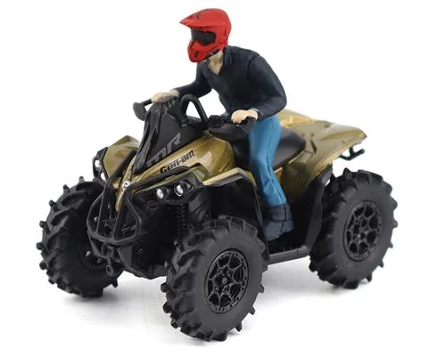 Can-Am Renegade X mr 1000R ATV in Liquid Titanium and Magma Red