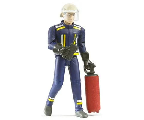 Fireman with Accessories - Bruders Bworld Series
