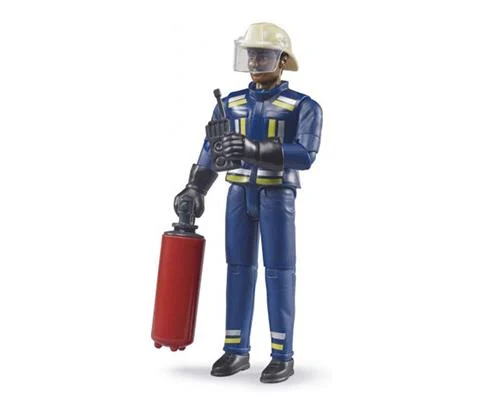 Fireman with Medium Skin With Accessories - BRUDER