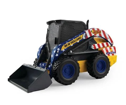 New Holland L334 Skid Steer Loader in Stars and Stripes Graphics - ERTL