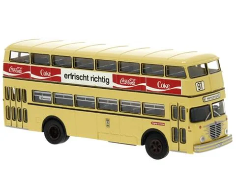1960 Bussing D2U Double Decker Bus - BVG - braune Brause