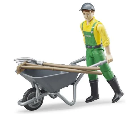 Farmer Figure with Accessories - BRUDER