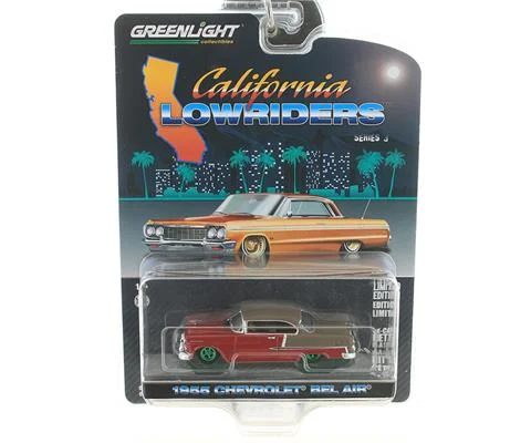 1955 Chevrolet Bel Air in Ruby Red and Matte Bronze - GREENLIGHT