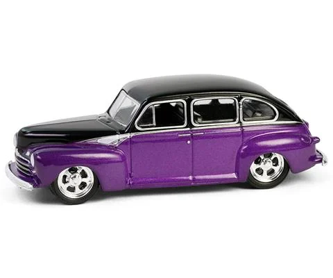 1946 Ford Fordor Super Deluxe in Dark Purple Metallic and Black Two-Tone