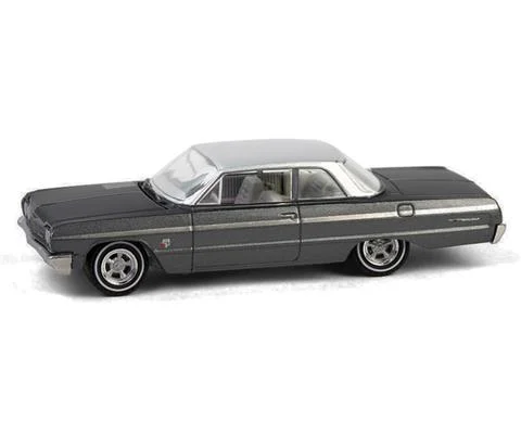 1964 Chevrolet Bel Air in Dark Gray Metallic and Silver Metallic - GREENLIGHT