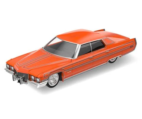 1972 Cadillac Coupe deVille in Mandarin Orange - GREENLIGHT
