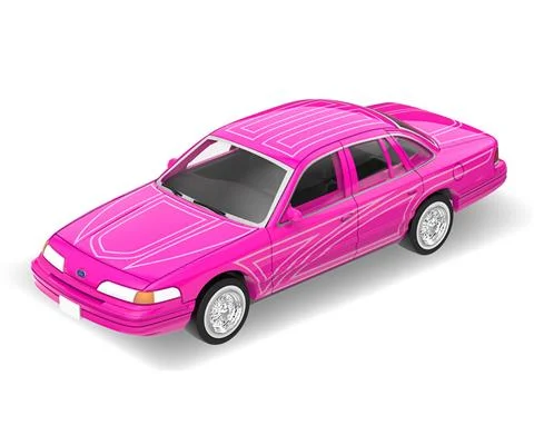 1996 Ford Crown Victoria in Bubblegum Pink - GREENLIGHT