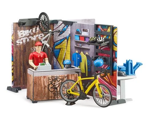Bike Shop and Service Playset - BRUDER