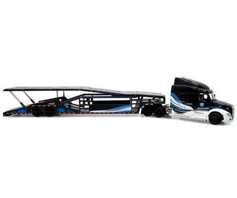 Peterbilt 579 Semi with 1/64 Car Hauler - ICONIC REPLICAS