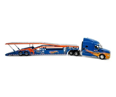Peterbilt 579 Semi with 1/64 Car Hauler - CarTrans