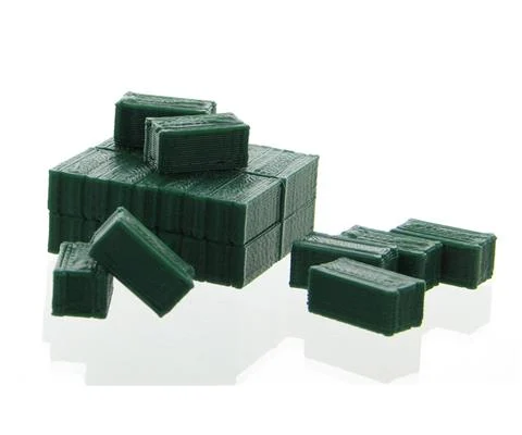 Square Hay Bales - 8 individual 16 as a stack - Dark Green