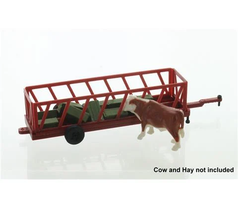 Portable Cattle Feeder 20 ft - red