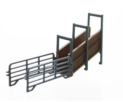 Livestock Loading Chute - semi trailer height - Brown and Gray