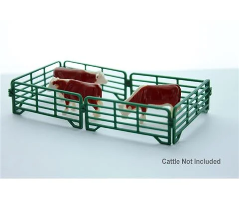 Corral Panels 12 ft - Green set of six interlocking