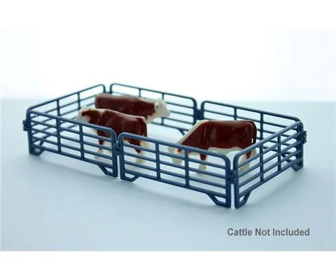 Corral Panels 12 ft - Gray set of six interlocking