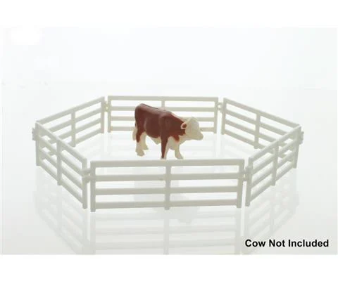 White Coral / Fence Sections 12 ft - White - 6 pieces interlocking