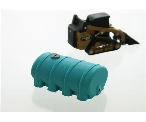 Elliptical Leg Tank - 2000 Gallon - Bluegreen/Aqua