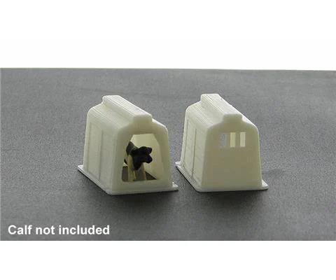 Poly Calf Shelter - White 2 Pack