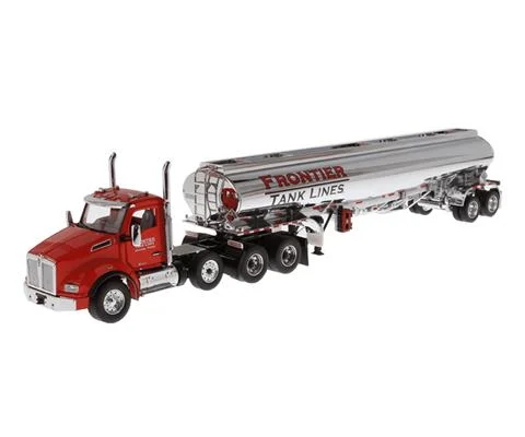 Frontier Tank Lines - Kenworth T880S SBFA Tandem Day Cab with Pusher Axle and Heil FD9300/DT-C4 Petroleum Tanker Trailer