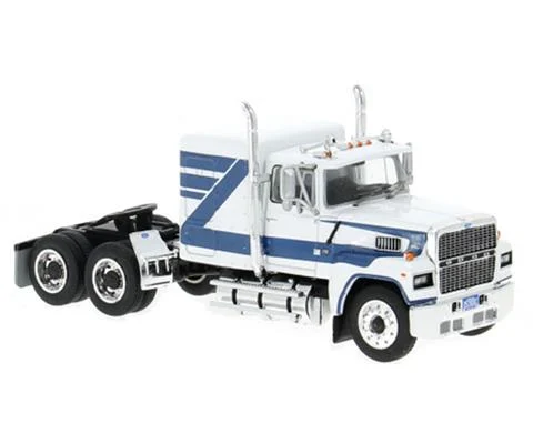 1978 Ford LTL-9000 Sleeper in White and Dark Blue - Cab Only