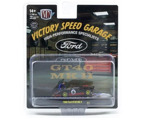 1966 Ford GT40 MK II in Black and Orange with Gold Rims- Victory Speed Garage