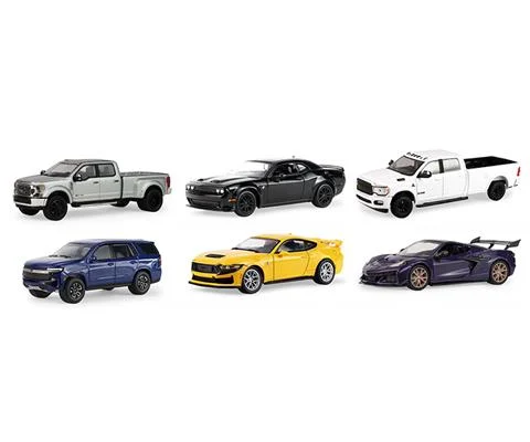 Auto Mall Series 8 Previously Showroom Floor Series - 6 Pieces in a Non-Returnable Factory-Sealed Case