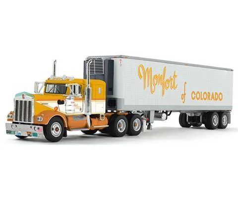 Fallen Flag Monfort of Colorado - Kenworth W900A with 36 Sleeper and 40 Vintage Refrigerated Trailer